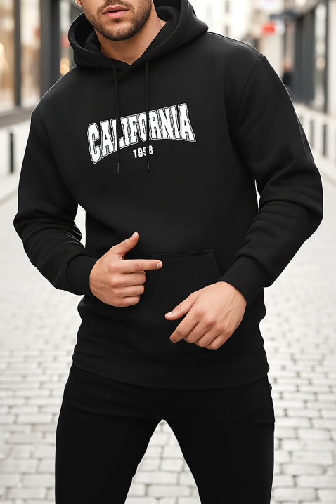 Muška dukserica MOLFAN, Boja: crna, IVET.RS - Nova Kolekcija