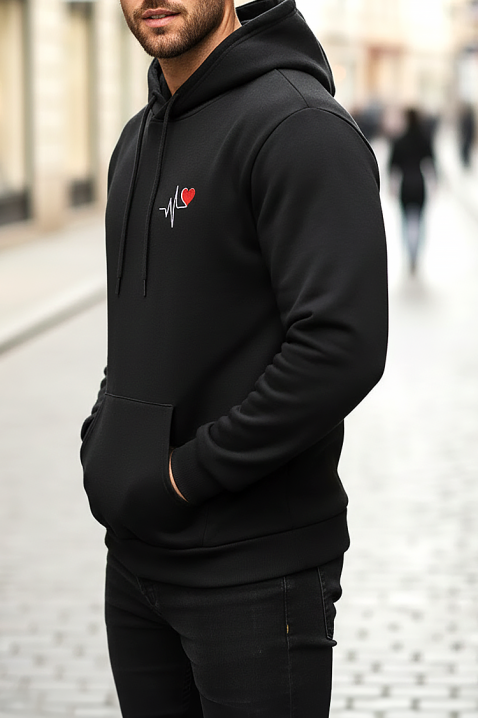 Muška dukserica MOFOMO, Boja: crna, IVET.RS - Nova Kolekcija