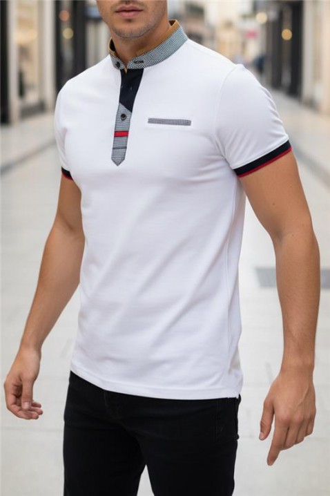 Muška majica MAGZO WHITE, Boja: bela, IVET.RS - Nova Kolekcija