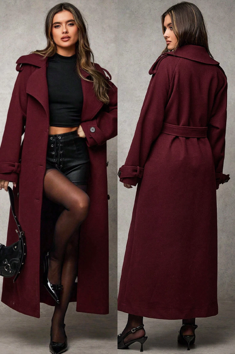 Kaput PREMIELA BORDO, Boja: bordo, IVET.RS - Nova Kolekcija