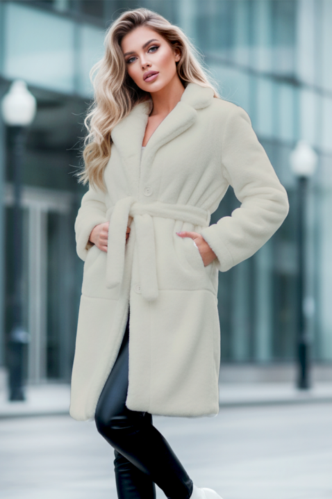 Kaput DOLEZIMA WHITE, Boja: bela, IVET.RS - Nova Kolekcija