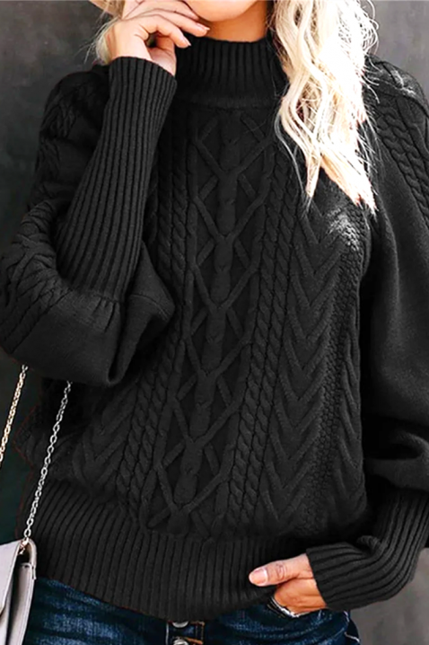 Džemper TERMOLGA BLACK, Boja: crna, IVET.RS - Nova Kolekcija