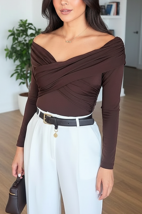 Ženska bluza DIOVERA BROWN, Boja: braon, IVET.RS - Nova Kolekcija