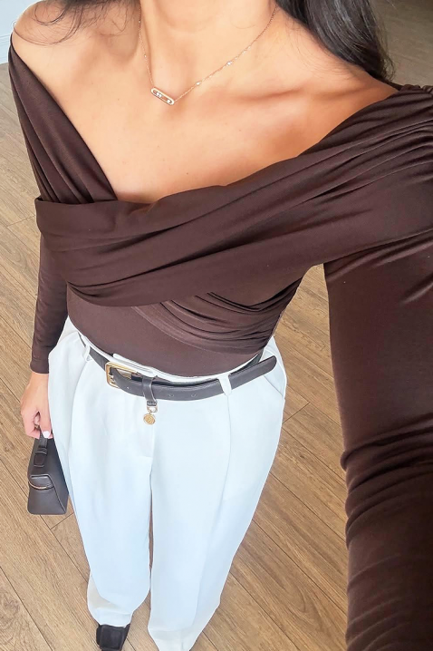 Ženska bluza DIOVERA BROWN, Boja: braon, IVET.RS - Nova Kolekcija