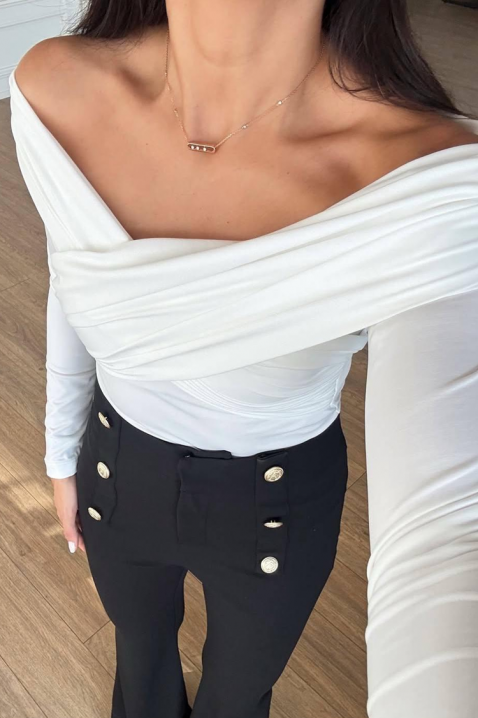 Ženska bluza DIOVERA WHITE, Boja: bela, IVET.RS - Nova Kolekcija