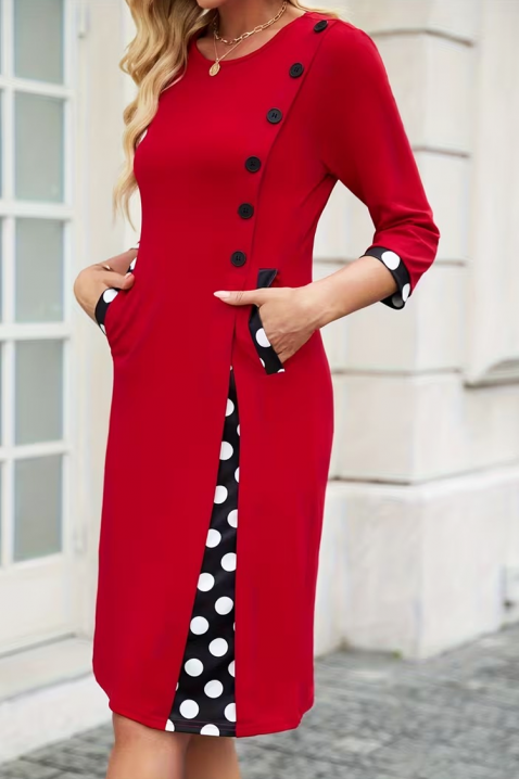 Haljina LILMERVA, Boja: crvena, IVET.RS - Nova Kolekcija