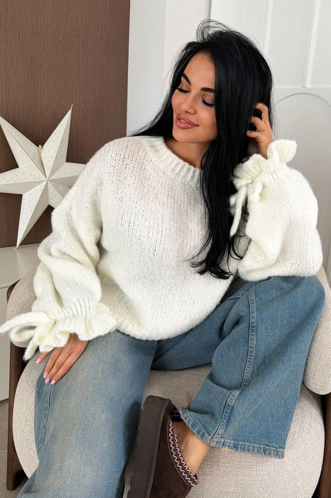 Džemper ZARELDA WHITE, Boja: bela, IVET.RS - Nova Kolekcija