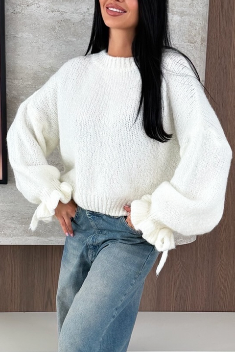 Džemper ZARELDA WHITE, Boja: bela, IVET.RS - Nova Kolekcija