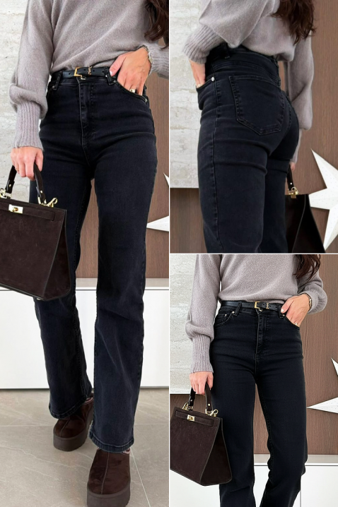 Farmerke ZALVREDA, Boja: crna, IVET.RS - Nova Kolekcija