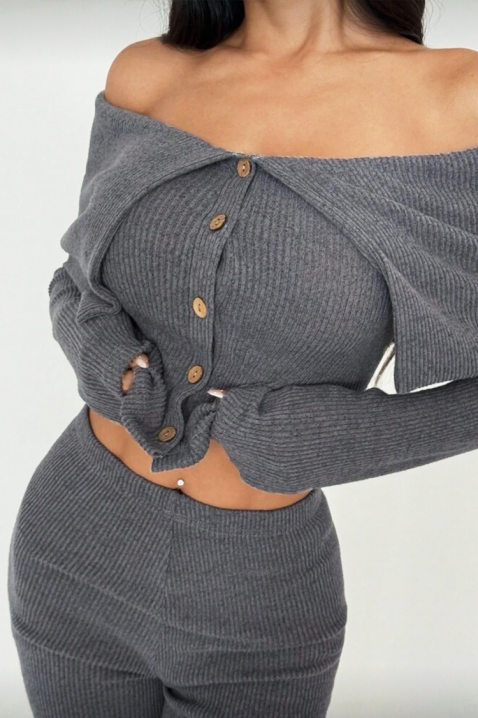 Komplet DRAVILDA, Boja: siva, IVET.RS - Nova Kolekcija