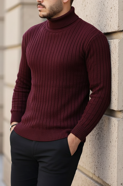 Muški džemper RACHERO BORDO, Boja: bordo, IVET.RS - Nova Kolekcija
