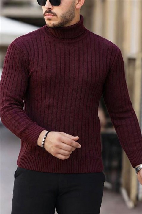 Muški džemper RACHERO BORDO, Boja: bordo, IVET.RS - Nova Kolekcija