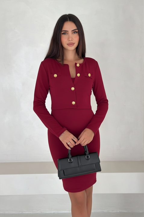 Komplet FLORDENA, Boja: bordo, IVET.RS - Nova Kolekcija