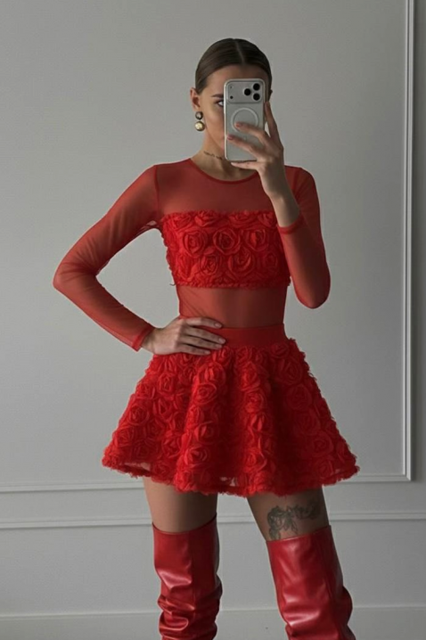 Komplet ZANRENDA RED, Boja: crvena, IVET.RS - Nova Kolekcija