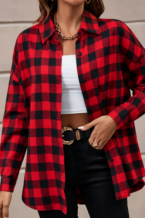 Ženska košulja ABRONDA RED, Boja: crvena, IVET.RS - Nova Kolekcija