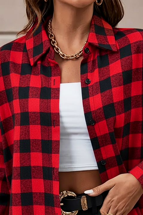 Ženska košulja ABRONDA RED, Boja: crvena, IVET.RS - Nova Kolekcija