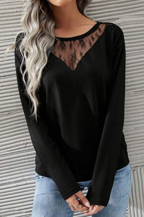 Ženska bluza BELVORTA, Boja: crna, IVET.RS - Nova Kolekcija