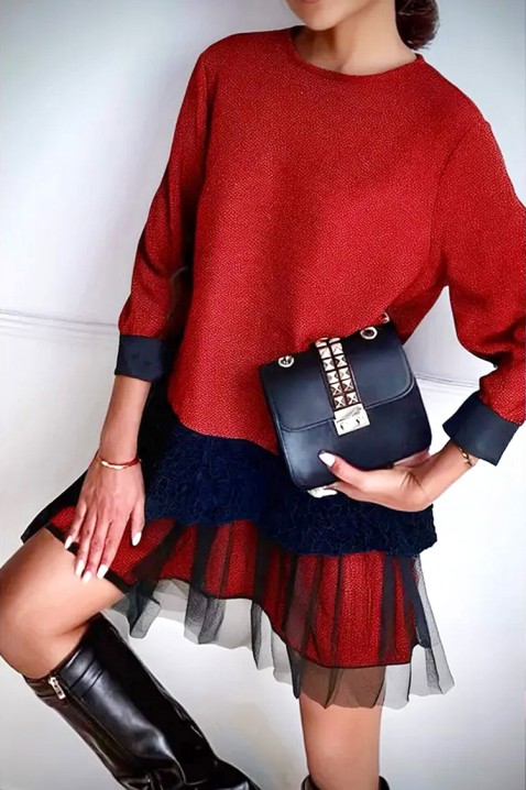 Haljina SERFIOVA RED, Boja: crvena, IVET.RS - Nova Kolekcija