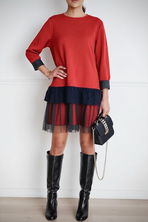 Haljina SERFIOVA RED, Boja: crvena, IVET.RS - Nova Kolekcija