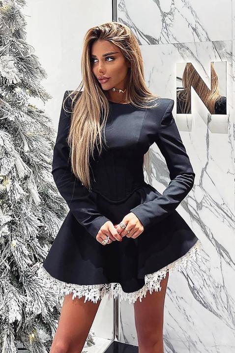 Haljina DELKORZA, Boja: crna, IVET.RS - Nova Kolekcija