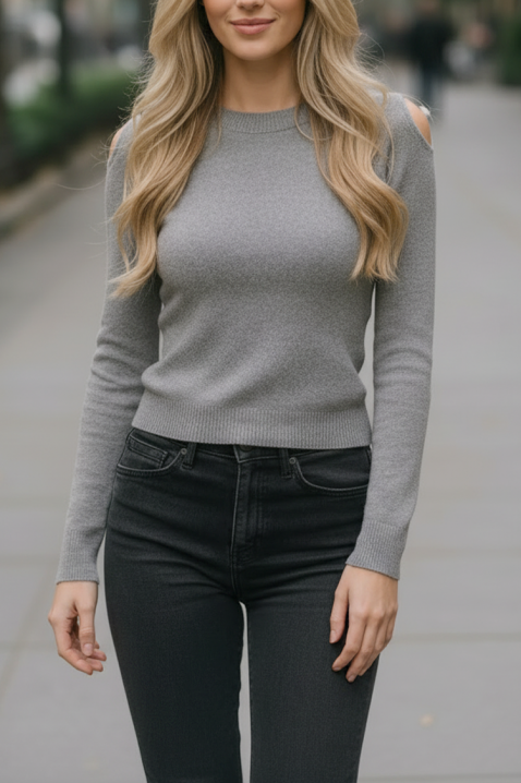 Džemper ABELMODA GREY, Boja: siva, IVET.RS - Nova Kolekcija