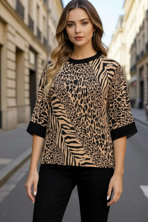 Džemper SIOLEFA BROWN, Boja: svetlobraon, IVET.RS - Nova Kolekcija