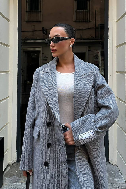 Kaput VURDELZA GREY, Boja: siva, IVET.RS - Nova Kolekcija