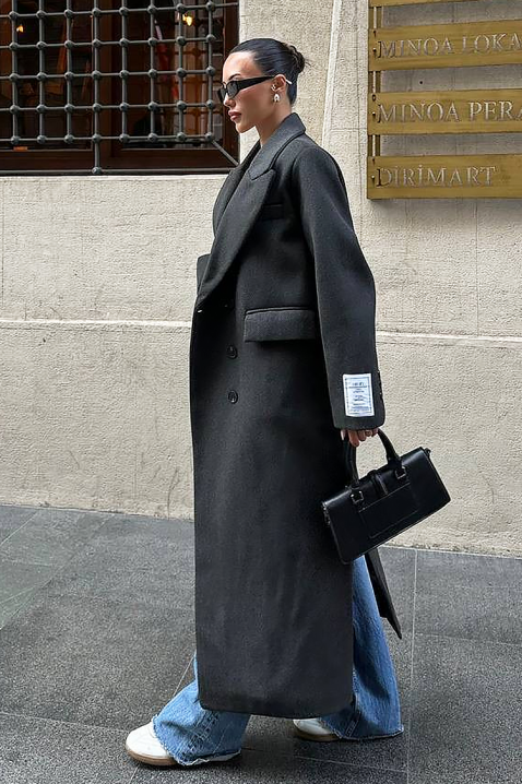 Kaput VURDELZA BLACK, Boja: crna, IVET.RS - Nova Kolekcija