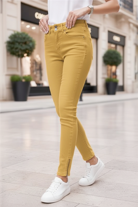 Farmerke KRIMIZA YELLOW, Boja: žuta, IVET.RS - Nova Kolekcija