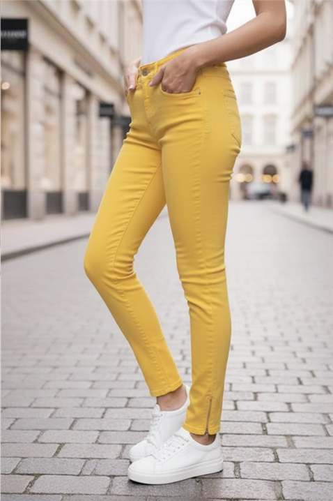 Farmerke KRIMIZA YELLOW, Boja: žuta, IVET.RS - Nova Kolekcija