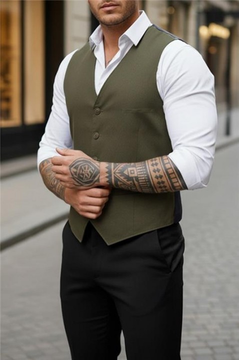 Muški prsluk BROZON KHAKI, Boja: kaki, IVET.RS - Nova Kolekcija