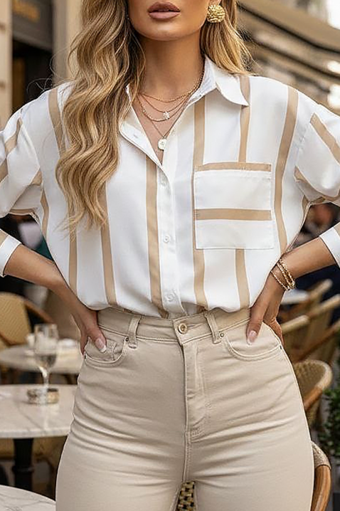 Ženska košulja BARIOLA BEIGE, Boja: bež, IVET.RS - Nova Kolekcija