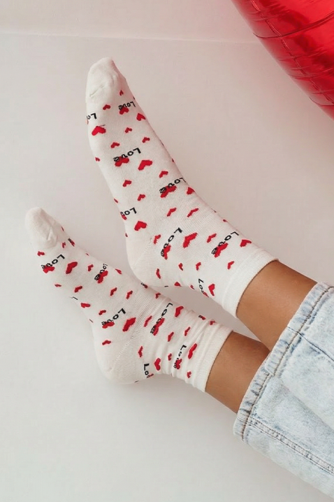 Čarape FIOMELZA WHITE, Boja: bela, IVET.RS - Nova Kolekcija