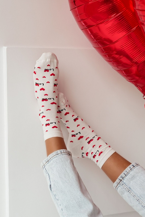 Čarape FIOMELZA WHITE, Boja: bela, IVET.RS - Nova Kolekcija