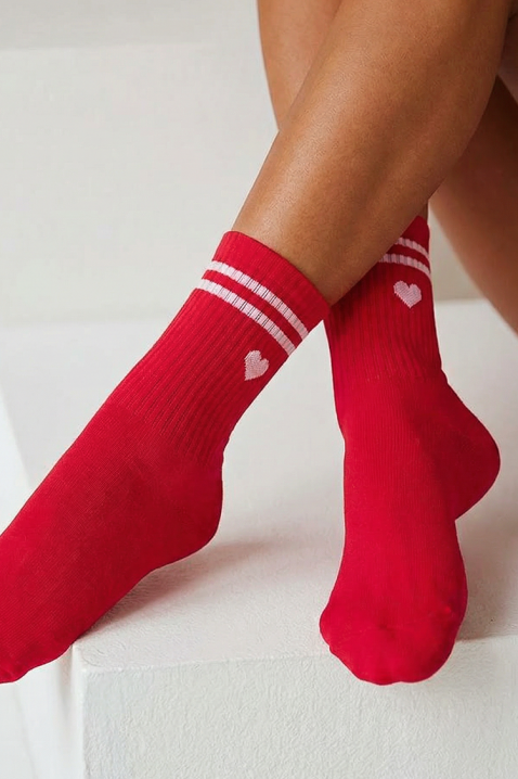 Čarape VEROLGA RED, Boja: crvena, IVET.RS - Nova Kolekcija