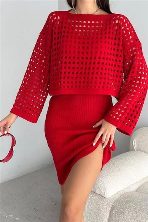 Komplet MUGLERA, Boja: crvena, IVET.RS - Nova Kolekcija