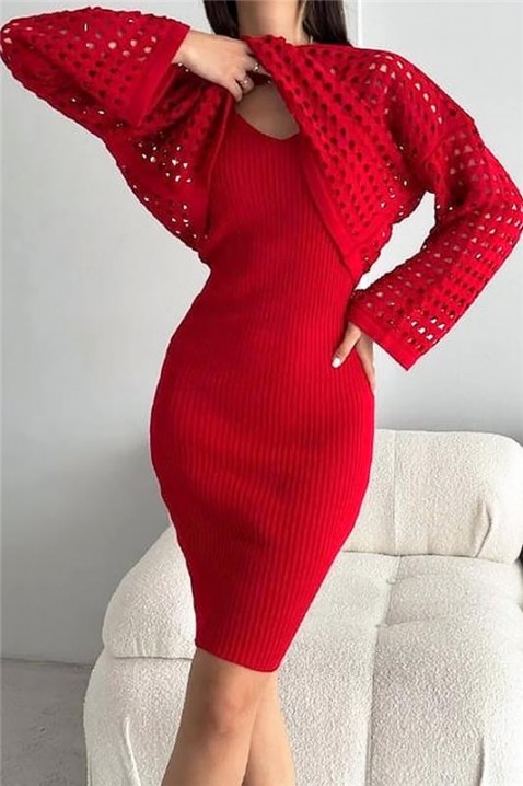 Komplet MUGLERA, Boja: crvena, IVET.RS - Nova Kolekcija