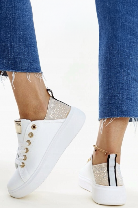 Ženske patike KLAMELDA WHITE, Boja: bela, IVET.RS - Nova Kolekcija