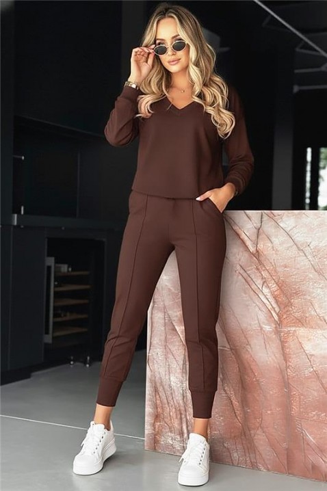 Komplet LOMANDA BROWN, Boja: braon, IVET.RS - Nova Kolekcija