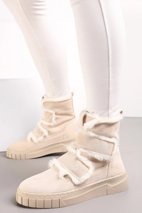 Ženske čizme ZALVRINDA ECRU, Boja: ecru, IVET.RS - Nova Kolekcija