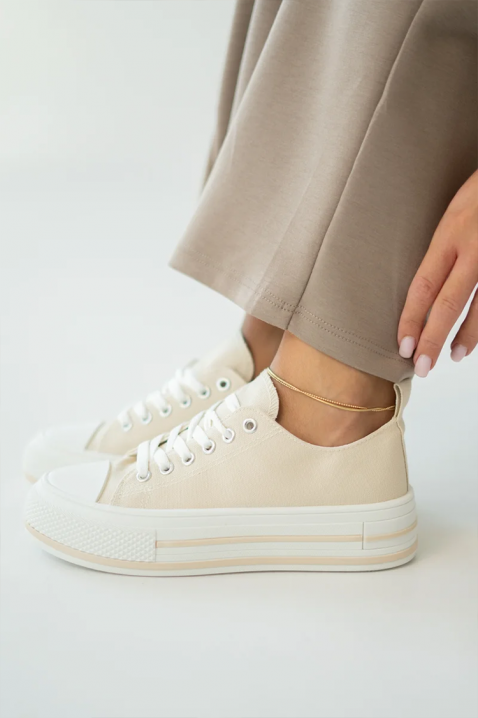 Ženske patike KLAVILZA BEIGE, Boja: bež, IVET.RS - Nova Kolekcija