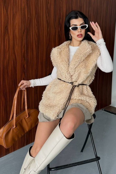 Prsluk TRENDYNA BEIGE, Boja: bež, IVET.RS - Nova Kolekcija