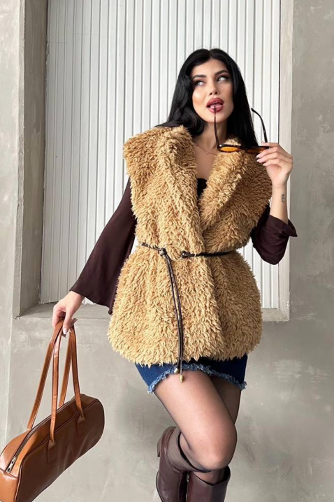 Prsluk TRENDYNA CAMEL, Boja: svetlobraon, IVET.RS - Nova Kolekcija