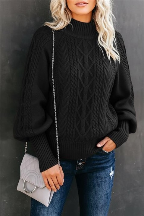 Džemper TERMOLGA BLACK, Boja: crna, IVET.RS - Nova Kolekcija