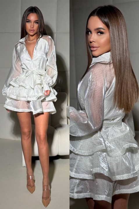 Haljina SEVORZA, Boja: srebrna, IVET.RS - Nova Kolekcija