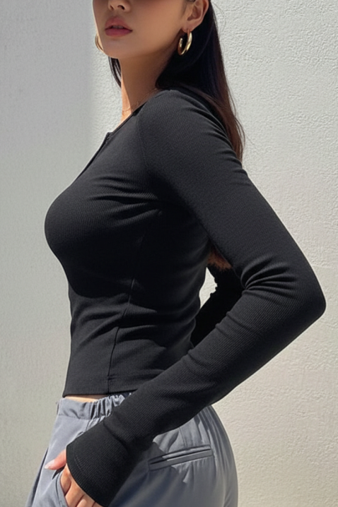 Ženska bluza ZAFROLDA BLACK, Boja: crna, IVET.RS - Nova Kolekcija