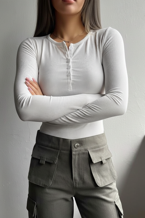 Ženska bluza ZAFROLDA WHITE, Boja: bela, IVET.RS - Nova Kolekcija