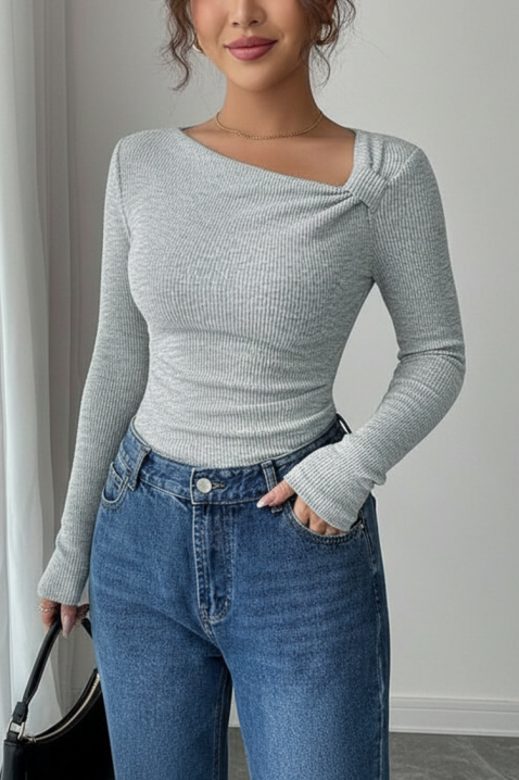 Ženska bluza TREBOLDA GREY, Boja: siva, IVET.RS - Nova Kolekcija