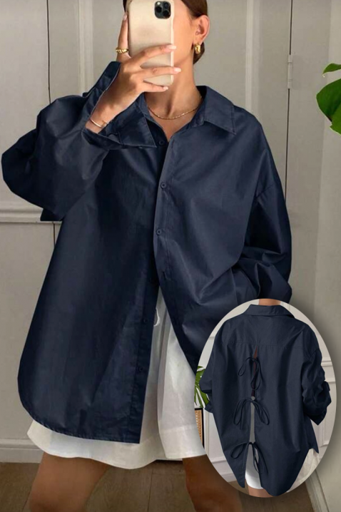 Ženska košulja PREVOLZA NAVY, Boja: tamnoplava, IVET.RS - Nova Kolekcija