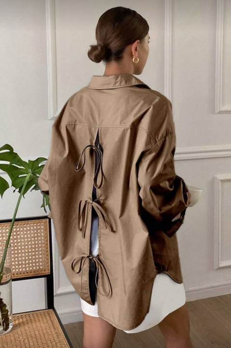 Ženska košulja PREVOLZA BROWN, Boja: braon, IVET.RS - Nova Kolekcija